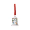 A Christmas bell ornament with a festive scene depicted on it. Anteprima dell’immagine prodotto