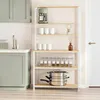 Scaffale da cucina Relaxdays, 6 ripiani con piano di lavoro Anteprima dell’immagine prodotto 2