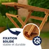 CASARIA® Table d'appoint pliante en bois d'acacia Voir les images du produit 5