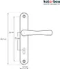 KOTARBAU Türdrücker 72 mm BB Türgriff Patin Türbeschlag Produktbild-Vorschau 7