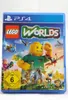 The image shows the front cover of a video game case for LEGO Worlds on PS4. Produktbild-Vorschau