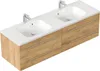 Badmöbel Waschplatz "Geant 160 cm" Eiche Gold Produktbild-Vorschau 2