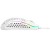 Side view of a white gaming mouse with RGB lighting. Podgląd zdjęcia produktu