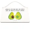 Mr. & Mrs. Panda Wandbild Holz Avocado Pärchen DIN A5 - Produktbild-Vorschau 2