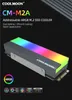 COOLMOON LED A-RGB RGB M.2 Dissipatore di calore SSD 3-PIN Anteprima dell’immagine prodotto 5