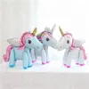 Palloncino in foil 3D unicorno, rosa con criniera colorata, Anteprima dell’immagine prodotto 2