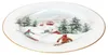 4x Chalet Kuchenteller 4 Pers. Porzellan Dessert-Teller Ski Produktbild-Vorschau 4