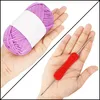Kurtzy 20er Pack Bunte Wolle zum Häkeln - Häkelnadel 3 mm Produktbild-Vorschau 3