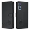 Leder Hülle für TCL 30 /TCL 30 5G /TCL 30+ Süße Katze Flip Produktbild-Vorschau 2