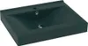 vidaXL Lavabo de luxe avec trou pour robinet Vert foncé mat Voir les images du produit 1
