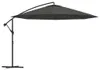 vidaXL Ampelschirm mit Aluminium-Mast 350 cm Anthrazit Produktbild-Vorschau 1