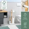 eluno Garniture de WC sur pied 4 en 1, brosse de WC, Voir les images du produit 4
