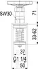 Js Fettkammer-Ot Fuer Kfr-Ventil Din3502,N.st.sp.,Dn32,1 Produktbild-Vorschau 2
