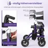 COSTWAY 2in1 rollator e sedia a rotelle pieghevole con Anteprima dell’immagine prodotto 5