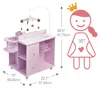 Fialový přebalovací pult pro panenky Olivia's Little World Náhled obrázku produktu 2