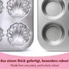 Edelstahl Muffinform 2er-Set Muschelform und Klassisch Anteprima dell’immagine prodotto 6