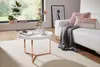 FineBuy Couchtisch 58,5x42x58,5cm Sofatisch Metall Rund Produktbild-Vorschau 2