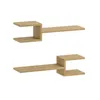 DECORTIE Fork Nowoczesny zestaw półek pływających dąb 75 x Podgląd zdjęcia produktu 5