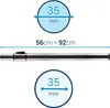 Diagram showing measurements of a vacuum cleaner tube. Náhľad obrázku produktu