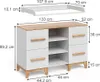 Prebaľovací pult Vitalispa Malia Biely/remeselník 133 x 98 Náhľad obrázku produktu 3