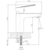 Aqualine Lotta - Miscelatore per lavabo, cromo LT602 Anteprima dell’immagine prodotto 5
