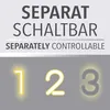 LED-Deckenleuchte - Schwarz - Weiß - Kunststoff - Metall - Produktbild-Vorschau 8