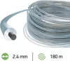 A close-up of a coiled spool of trimmer line with a cut end showing the cross-section. Produktbild-Vorschau