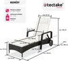 TecTake 404585, Černá, Béžová, Polyester, Kov, 120 kg, 15 Náhled obrázku produktu 7