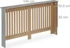 Relaxdays Heizkörperverkleidung Lamellen, HBT 83x152x19 cm, Produktbild-Vorschau 5