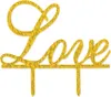 Oblique Unique Hochzeitstorten Topper Love Kuchendeckel Produktbild-Vorschau 1