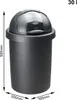 Rotho Roll Bob, 30 l, Czarny, Ręczny, 35,5 cm, 595 mm, 383 Podgląd zdjęcia produktu 13