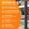 Casaria® Douche solaire Jardin 35 L – 216 cm – Pommeau de Voir les images du produit 4