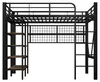 Łóżko piętrowe 90 x 200 cm z półką, barierką, drążkiem na Podgląd zdjęcia produktu 9