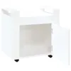 Carrello da ufficio vidaXL, bianco lucido, 60x45x60 cm, Anteprima dell’immagine prodotto 7