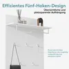 doporro Wandgarderobe, Garderobenpaneel mit 5 Haken, Produktbild-Vorschau 3