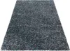 Teppich Wohnzimmer Hochflor Blau 120x170 Rechteck Meliertes Produktbild-Vorschau 1
