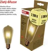 LED žárovka Vintage ST64 / E27 / 4,5 W (40 W) / 420 lm / teplá bílá Náhled obrázku produktu