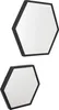 LOFT42 WandWandspiegel  Hexagon Large - schwarz - 58x50 Produktbild-Vorschau 2