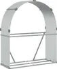 vidaXL Přístřešek na palivové dřevo Silver 120x45x140 cm Náhled obrázku produktu 1