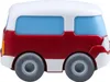 Kullerbü - Roter Bus (weiß/anthrazit) Produktbild-Vorschau 1