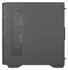Side view of a black computer case. Produktbild-Vorschau