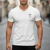 Aeronautica Militare weißes Herren-T-Shirt mit V-Ausschnitt Produktbild-Vorschau 4