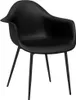 vidaXL Esszimmerstühle 4 Stk. Schwarz PP Produktbild-Vorschau 2