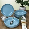 Ritzenhoff 4x Jasper Suppenteller 610ml Graublau Steingut 4 Produktbild-Vorschau 3
