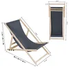 A diagram showing the dimensions of a foldable beach chair. Anteprima dell’immagine prodotto