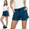 Pantalones cortos para mujer, cómodos, lisos y con estilo, Vista previa de la imagen del producto 1