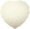 ombrello a forma di cuore 110 cm in poliestere crema Anteprima dell’immagine prodotto 1