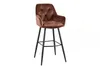 Design Barhocker MILANO braun Samt Barstuhl mit Produktbild-Vorschau 10