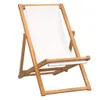 vidaXL Sdraio in teak 56x105x96 cm crema Anteprima dell’immagine prodotto 1
