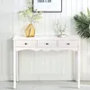 Consolle COSTWAY con 3 cassetti, tavolino 100x32x75cm, Anteprima dell’immagine prodotto 2